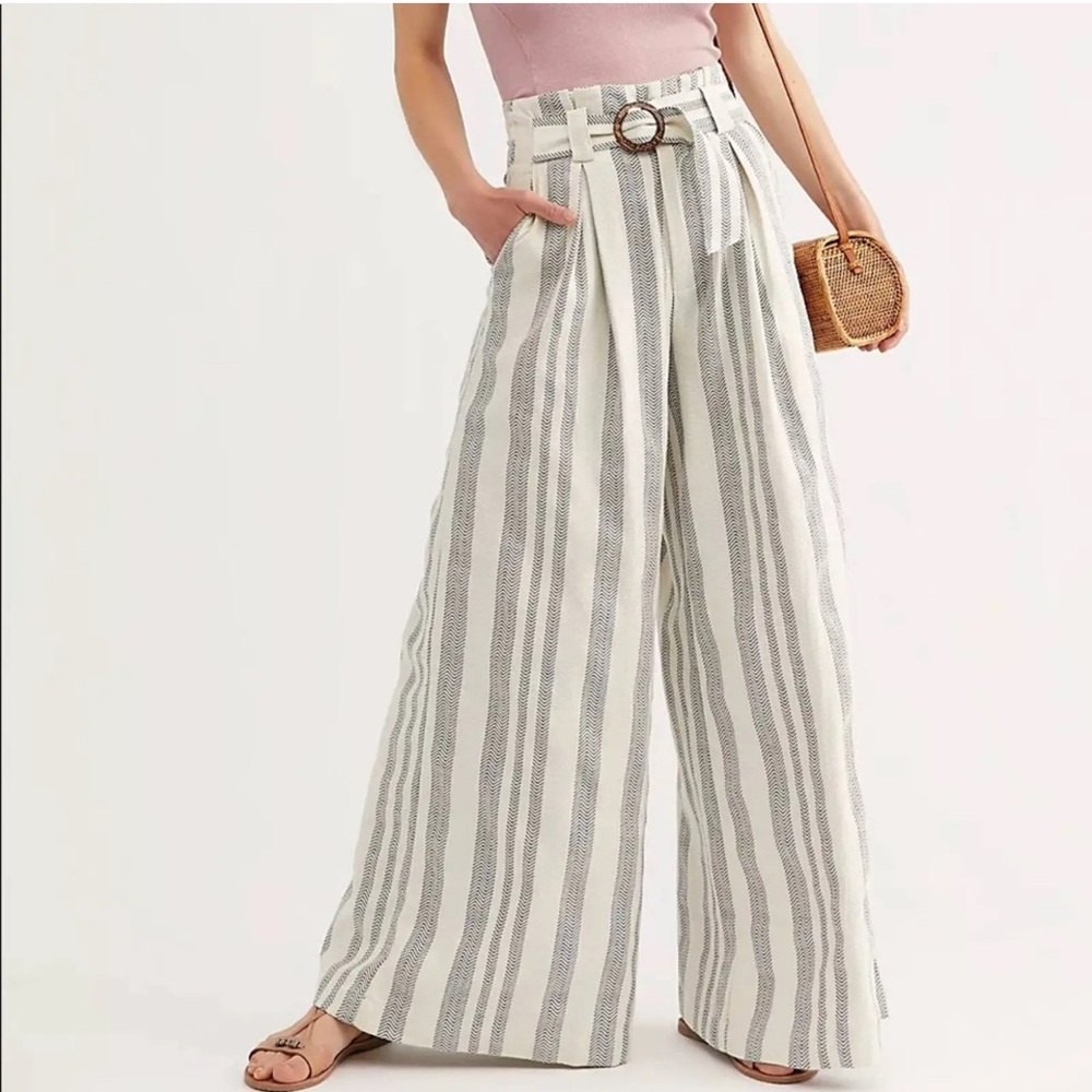 Free People Hi-Tyed Wide Leg Pants/Trousers